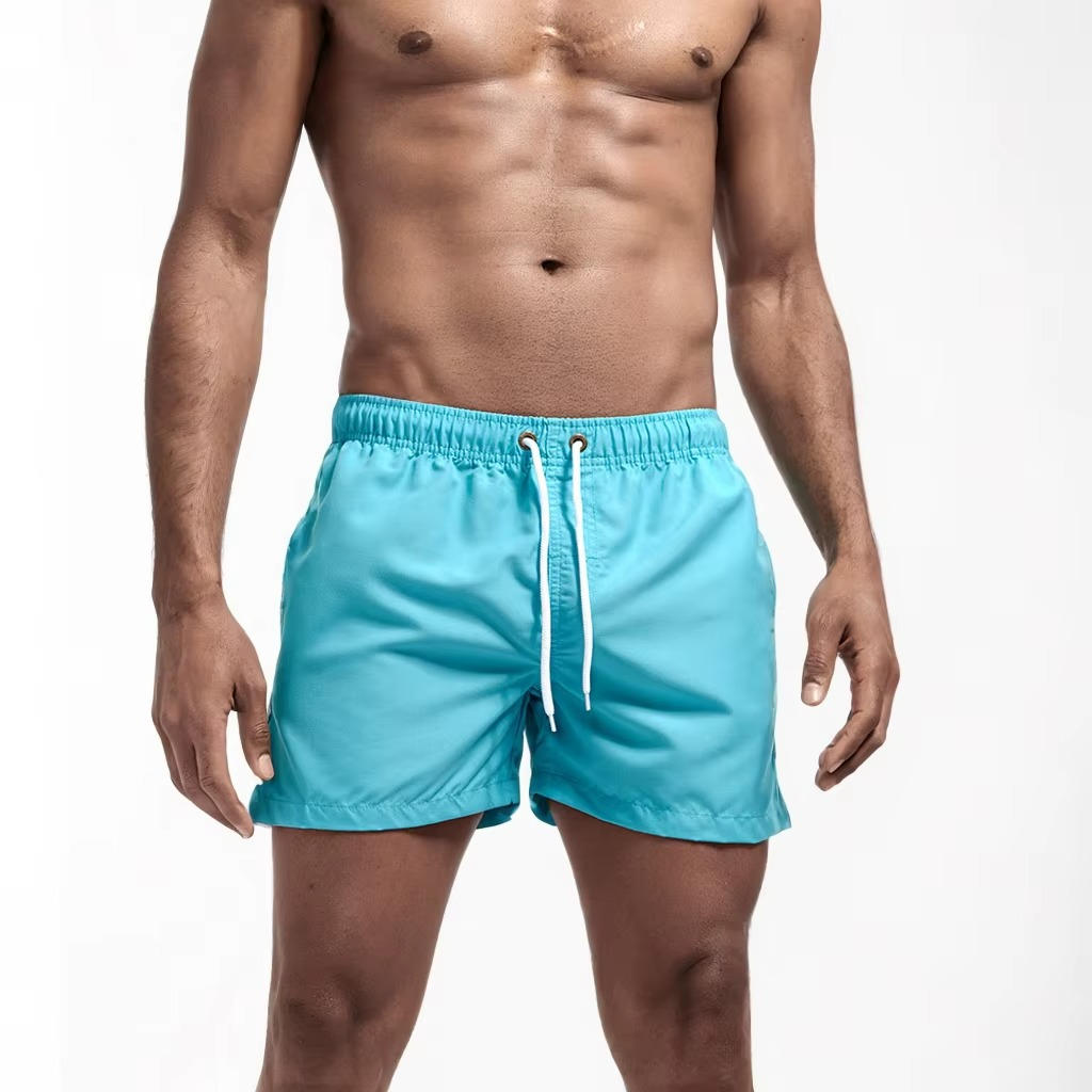 Men's Athletic Swim Trunks with Mesh Liner and Three Pockets, Quick Dry All Vera Mart