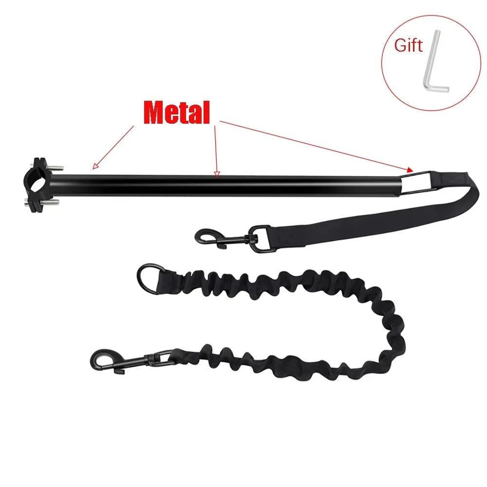 Dog Bike Tow Leash with Quick Release Buckle and Safety Rod All Vera Mart