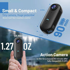 4K Wearable Camera with Magnetic Mount and 360-Degree Rotating Clip, 7 Accessories All Vera Mart