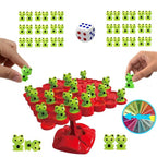 Balancing Frog Game with Number Cube and 50 Colorful Frogs All Vera Mart