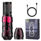 Wireless Tattoo Pen with 10,000 RPM Brushless Motor and LED Display, 10-Hour Battery All Vera Mart