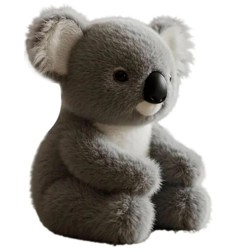 Weighted Koala Plush with Soft Fabric and Realistic Design, Portable Stress Tool All Vera Mart