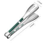 Stainless Steel Kitchen Tongs with Scalloped Grip Tips and Spring Loaded Mechanism All Vera Mart