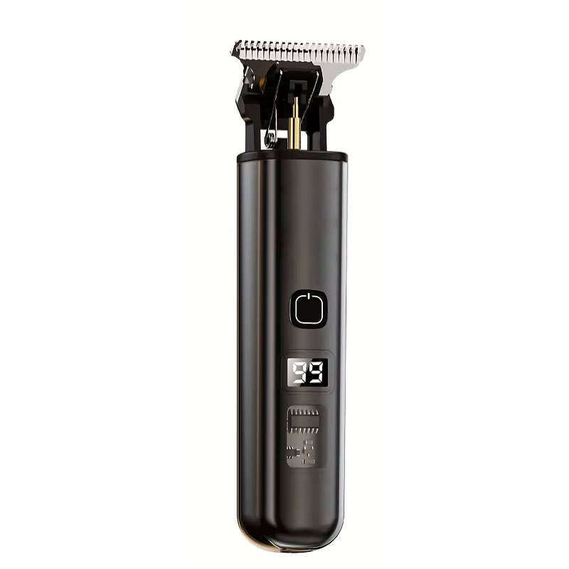 Cordless Hair Clippers with LED Battery Display and Manganese Steel Blade, 60 Minute Runtime All Vera Mart