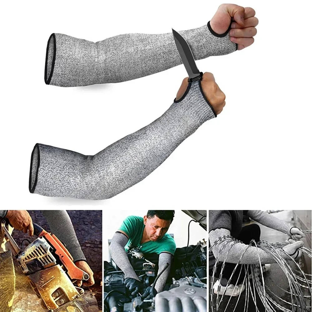 Forearm Protection Sleeves with Level 5 Cut Resistance and Breathable Weave All Vera Mart