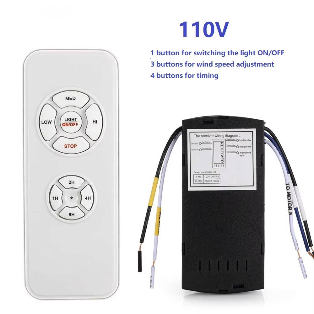 Smart Ceiling Fan Controller with App Control and Voice Command, 3-Speed Remote All Vera Mart