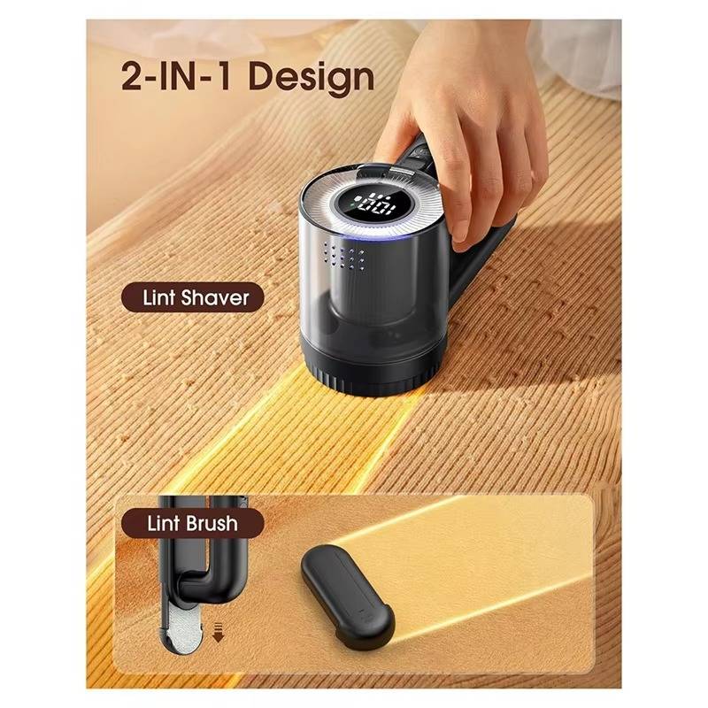 Rechargeable Fabric Shaver with Six Stainless Steel Blades and LED Display All Vera Mart