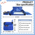 Car Seat Activity Tray with Storage Pockets and Soft Foam Edges All Vera Mart