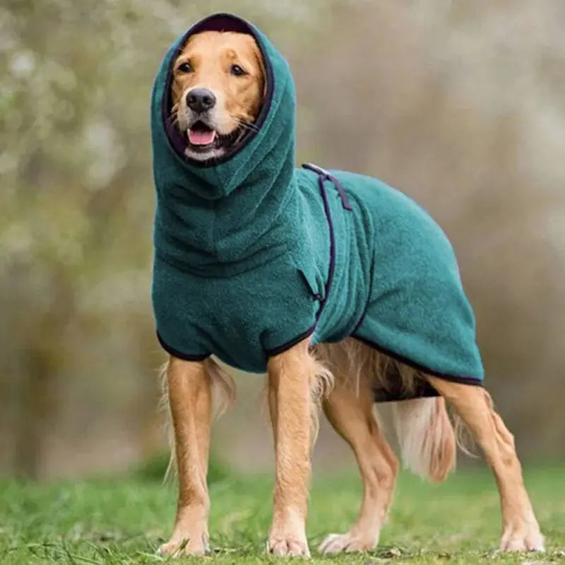 Dog Winter Coat with Water-Repellent Shell and Plush Fleece Lining, Reflective Trim All Vera Mart