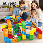 Magnetic Train Set with Flexible Track Sections and Rechargeable Motor All Vera Mart