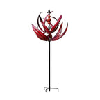 Tulip Wind Spinner with Powder Coated Iron Body and 360 Degree Rotation All Vera Mart