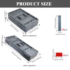 Foldable Drawer Organizer with Multiple Compartments and Vertical Storage All Vera Mart