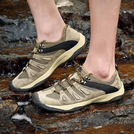 Women's Hiking Shoes with Waterproof Outer Layer and Cushioned Midsole, Breathable Tread All Vera Mart