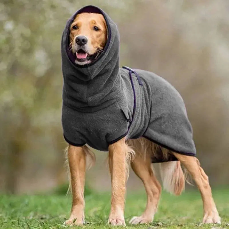 Dog Winter Coat with Water-Repellent Shell and Plush Fleece Lining, Reflective Trim All Vera Mart