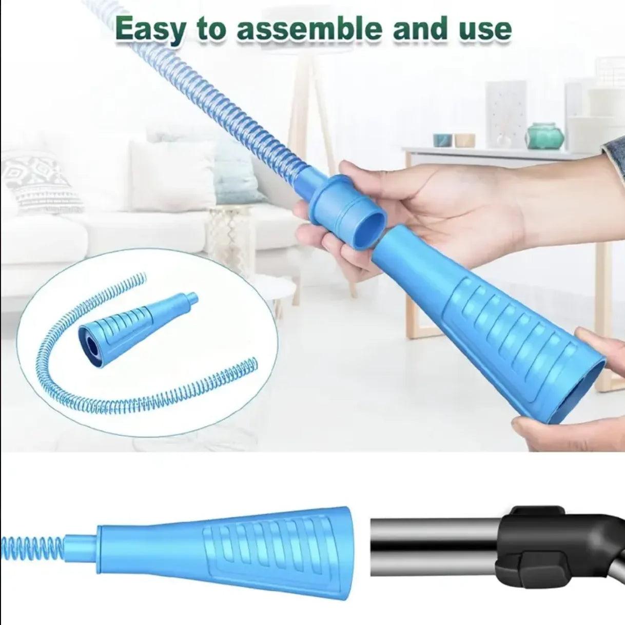 Dryer Vent Lint Removal Tool with Flexible Design and Vacuum Hose Compatibility All Vera Mart