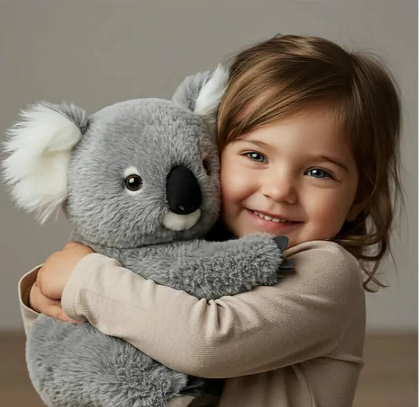 Weighted Koala Plush with Soft Fabric and Realistic Design, Portable Stress Tool All Vera Mart