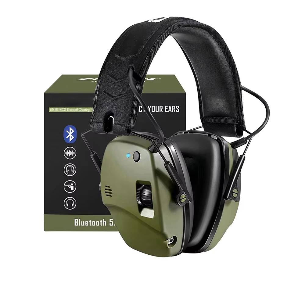 Shooting Range Ear Muffs with Dual Microphone Amplification and Active Noise Blocking All Vera Mart