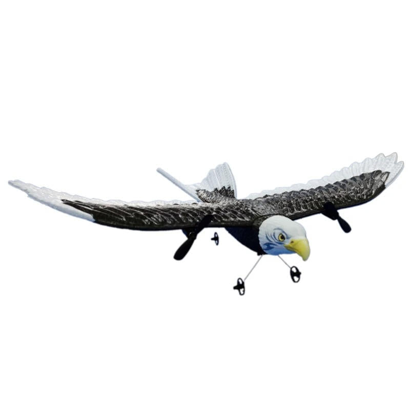 RC Eagle Aircraft with Gyro Stabilization and Dual Channel Remote, 15in Wingspan All Vera Mart