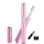 Electric Eyebrow Trimmer with Dual Cutting Heads and 20-Degree Rotation, Cordless Battery Powered All Vera Mart