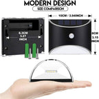 Solar Motion Sensor Stair Light with Dual Color Temperature and IP55 Weather Resistance All Vera Mart