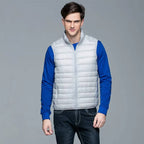Packable Down Vest with Stand Up Collar and Water Resistant Shell All Vera Mart