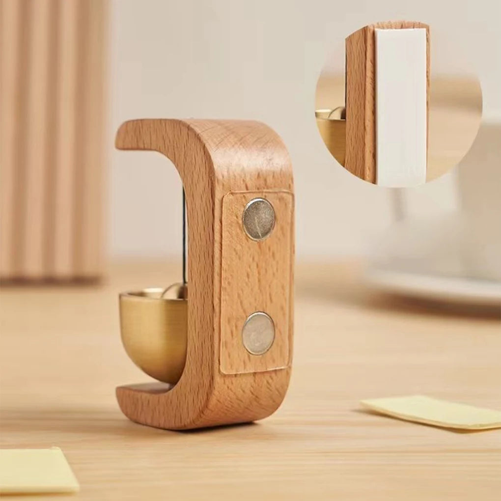 Wireless Doorbell with Brass Tube Chimes and Magnetic Mount, Wooden Frame All Vera Mart