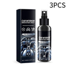 Car Interior Cleaner Spray Set with UV Protection and Multi-Surface Formula, 3 x 100ml All Vera Mart