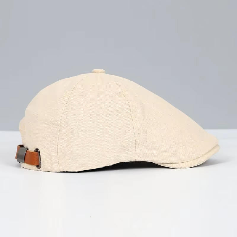 Flat Cap with Adjustable Elastic Band and Moisture Wicking Interior, Unisex All Vera Mart