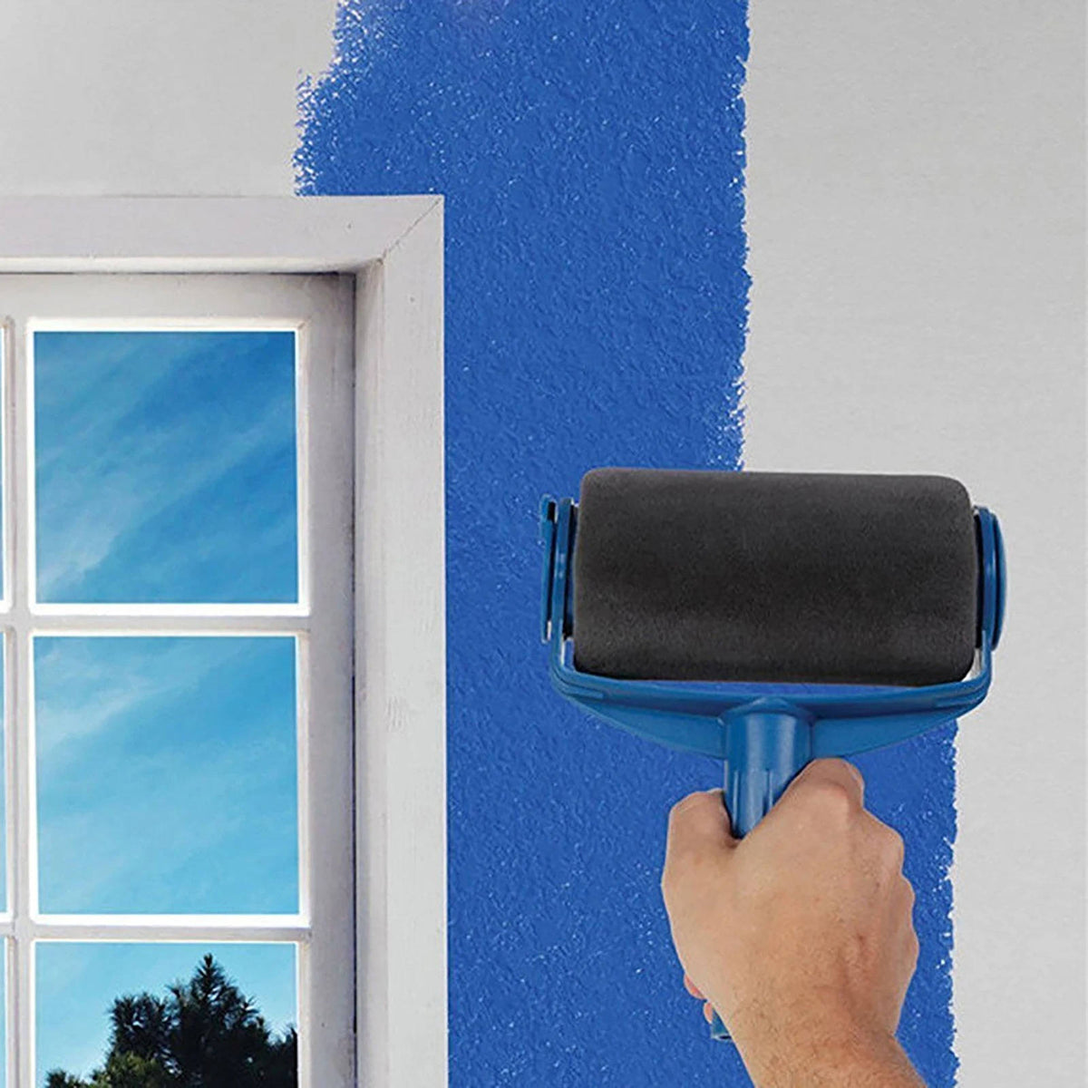 Wall Paint Roller System with Corner Brush and Sponge Applicator All Vera Mart