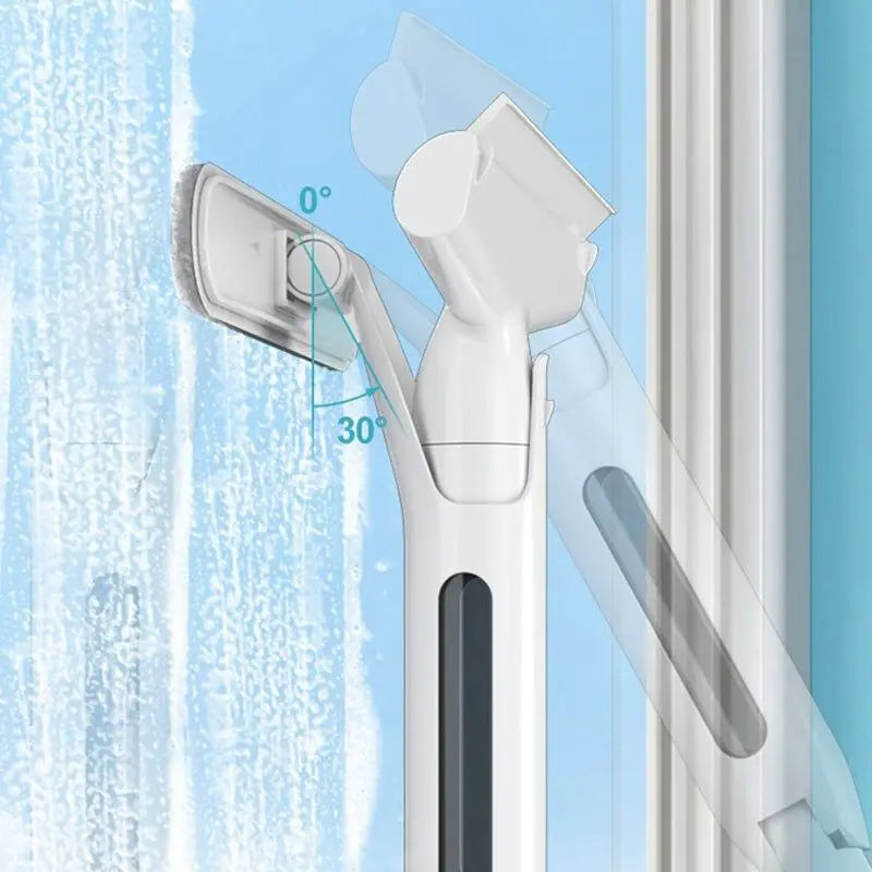 Spray Mop for Windows with Silicone Scraper and Water Collection Chamber All Vera Mart