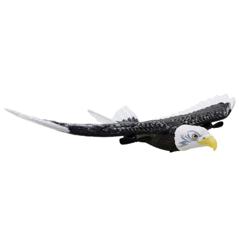 RC Eagle Aircraft with Gyro Stabilization and Dual Channel Remote, 15in Wingspan All Vera Mart