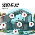 Wireless SOS Alert Button with 328ft Range and App Notifications for Elderly All Vera Mart