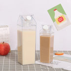 Milk Carton Water Bottle with Wide Mouth Opening and Leak-Proof Twist Lid All Vera Mart