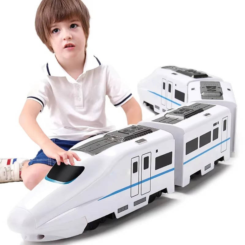 Interactive Train Toy with Flashing Lights and Detachable Cars for Toddlers All Vera Mart
