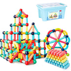 98-Piece Magnetic Building Blocks with Strong Magnetic Connection and Storage Container All Vera Mart