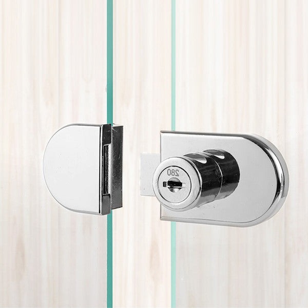 Cabinet Lock with Key Security for Glass Doors and Drawers All Vera Mart