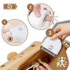 Rechargeable Electric Nail File with Automatic LED Light and Dual Speed Control All Vera Mart