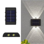 Solar Wall Light with Warm White LED and Automatic Dusk Sensor, Weatherproof All Vera Mart