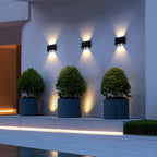 Solar Wall Light with Warm White LED and Automatic Dusk Sensor, Weatherproof All Vera Mart