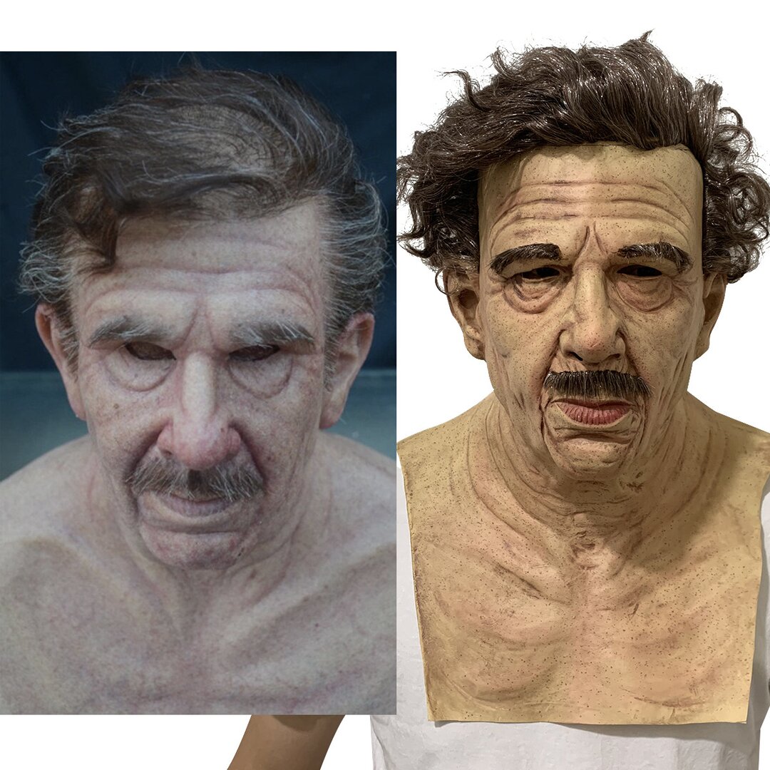 Realistic Old Man Latex Mask with Movable Mouth and Detailed Wrinkles for Adults All Vera Mart