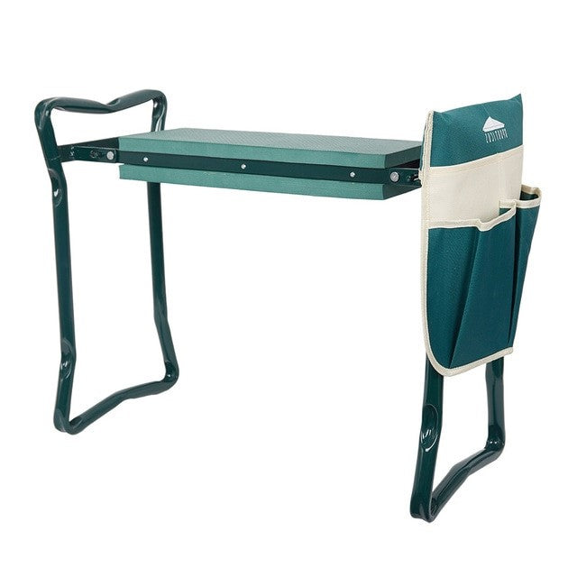 Garden Kneeler and Seat with Foam Cushion and Tool Pouch, 330 lb Capacity All Vera Mart