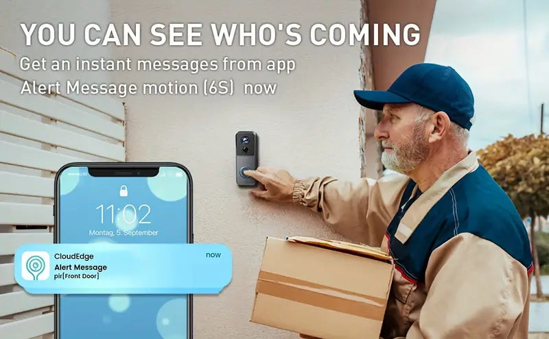 Smart Video Doorbell with 1080P HD Camera and Motion Detection, Night Vision All Vera Mart