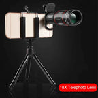 Phone Telescope Lens 18X Magnification with ED Glass and Tripod Mount All Vera Mart