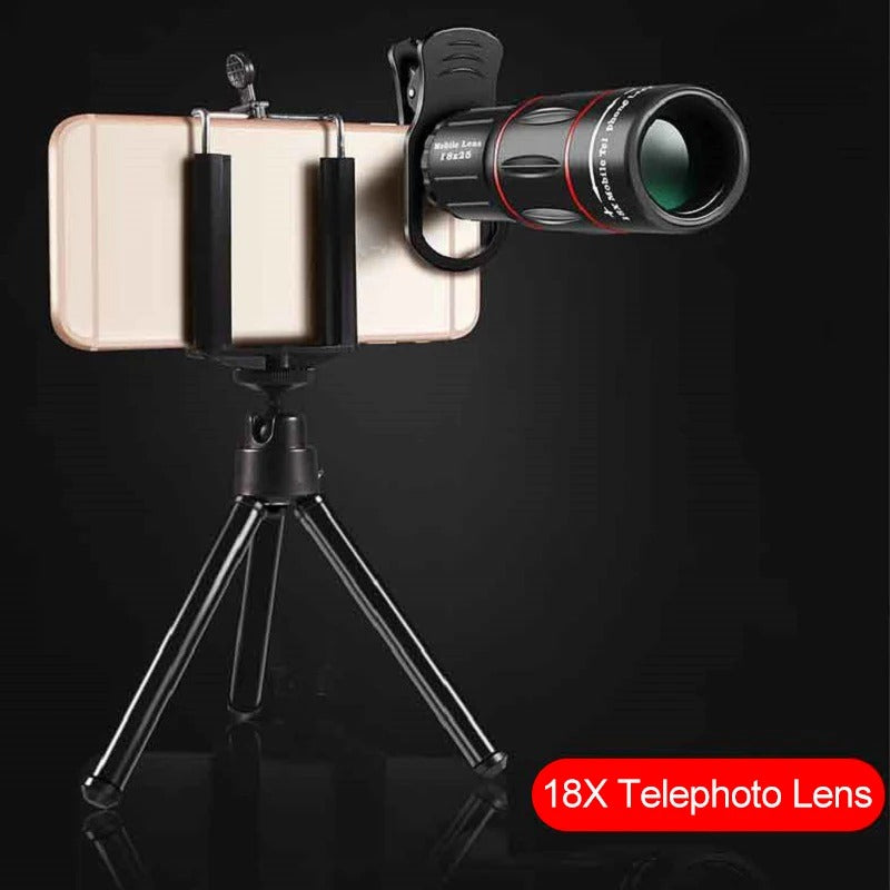 Phone Telescope Lens 18X Magnification with ED Glass and Tripod Mount All Vera Mart
