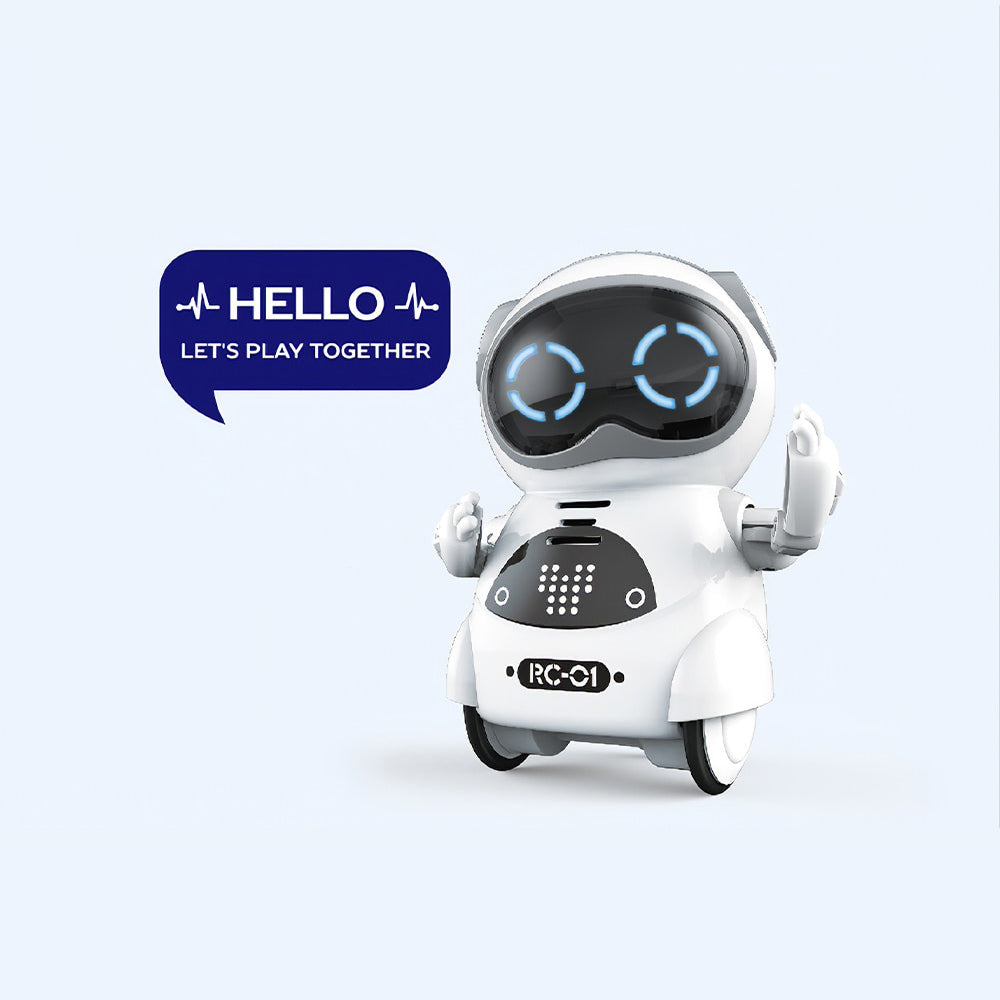 Interactive Voice Command Robot Toy with LED Eyes and Rotating Limbs All Vera Mart