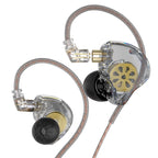 Wired Earbuds with Magnetic Driver and Detachable 2Pin Cable, Transparent Housing All Vera Mart