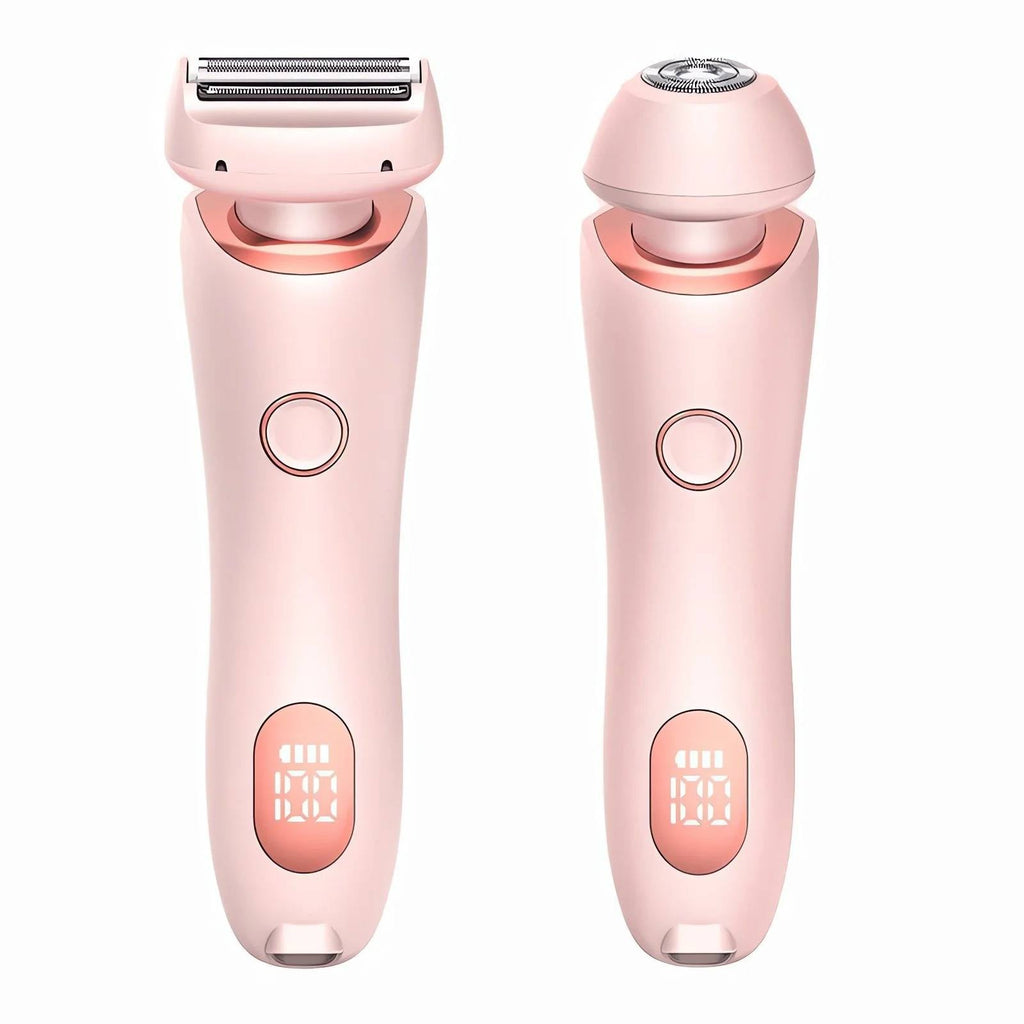 Cordless Electric Shaver with Dual Blade Heads and Waterproof Design, 120-Minute Runtime All Vera Mart