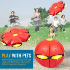 Transforming Flying Disc Ball with Motion Activated Light and Textured Grip All Vera Mart