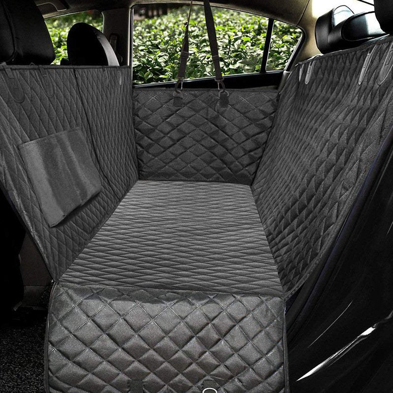 Waterproof Dog Car Hammock with Mesh Window and Zippered Side Panels, Machine Washable All Vera Mart