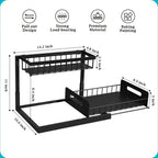 2 Tier Slide Out Under Sink Organizer Allvera-mart